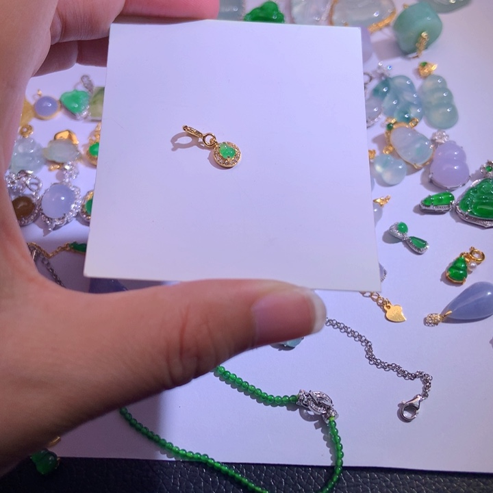 全***糖翡翠未镶嵌挂件11222