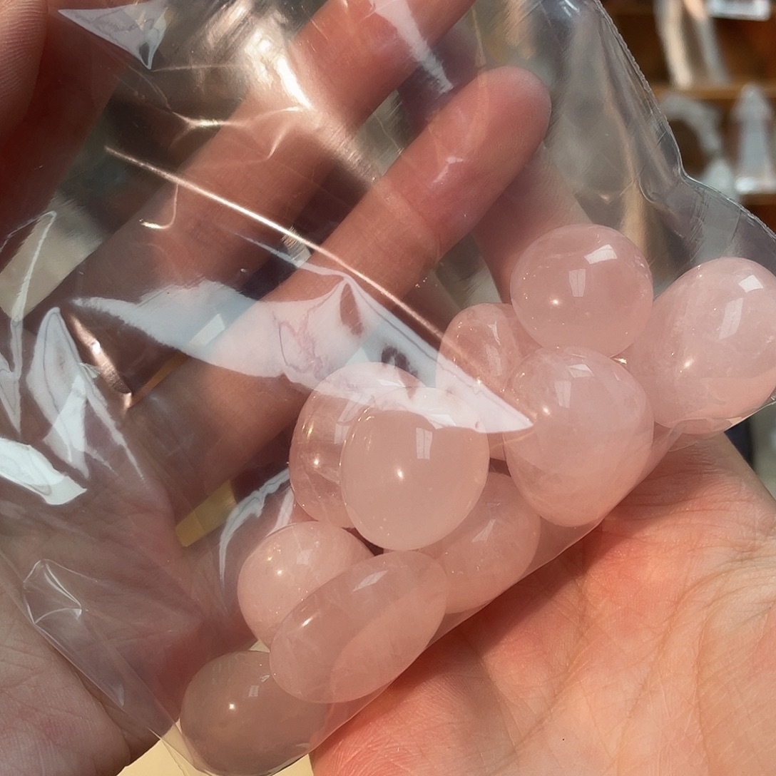 水晶手串未镶嵌粉水晶打包 114号