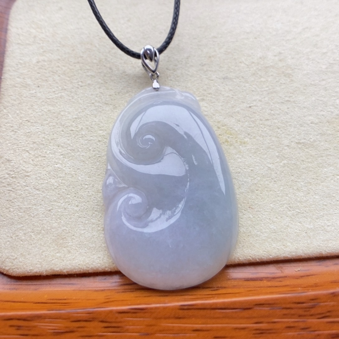 翡翠银S925镶嵌颈饰吊坠125