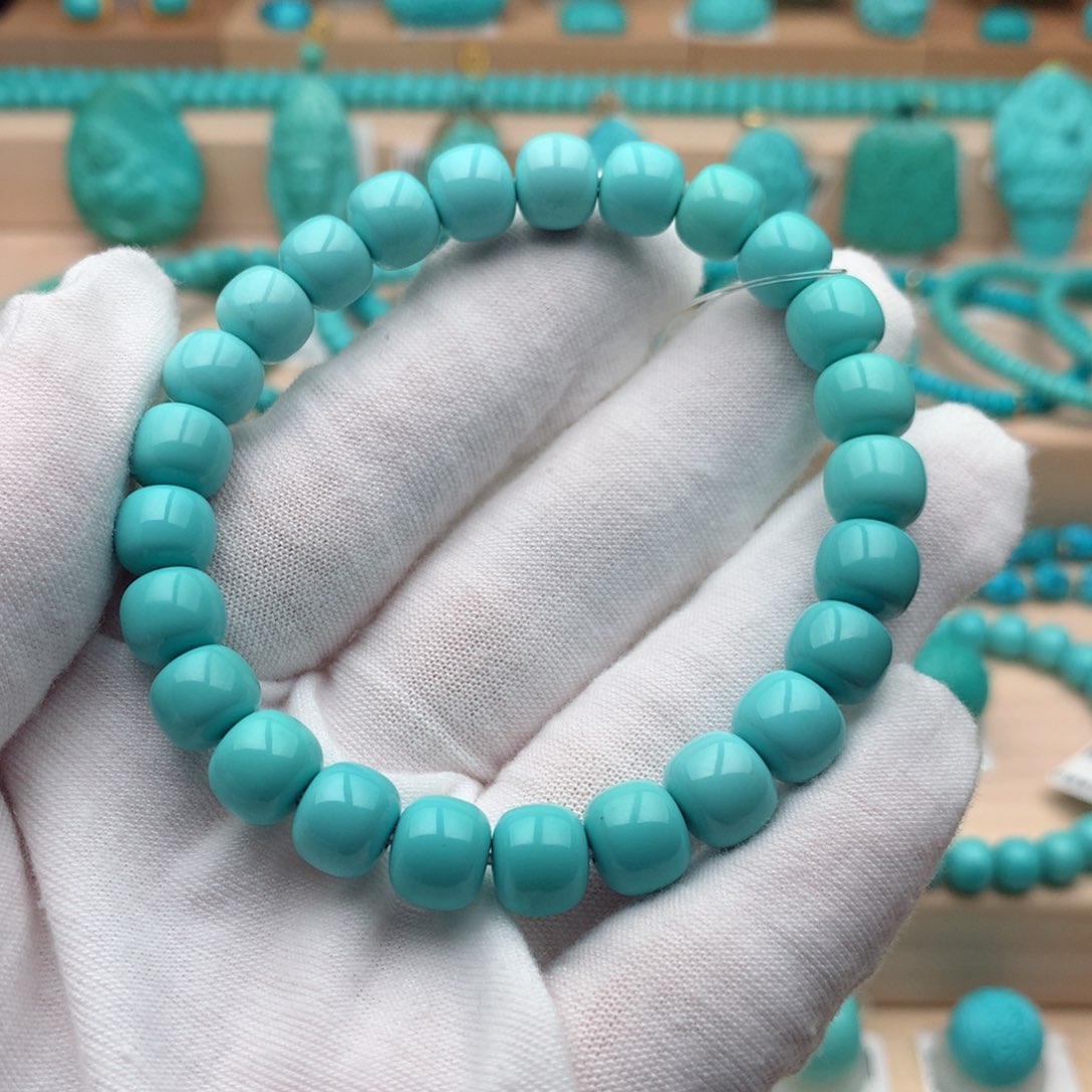 冰****绿松石未镶嵌珠宝奇石