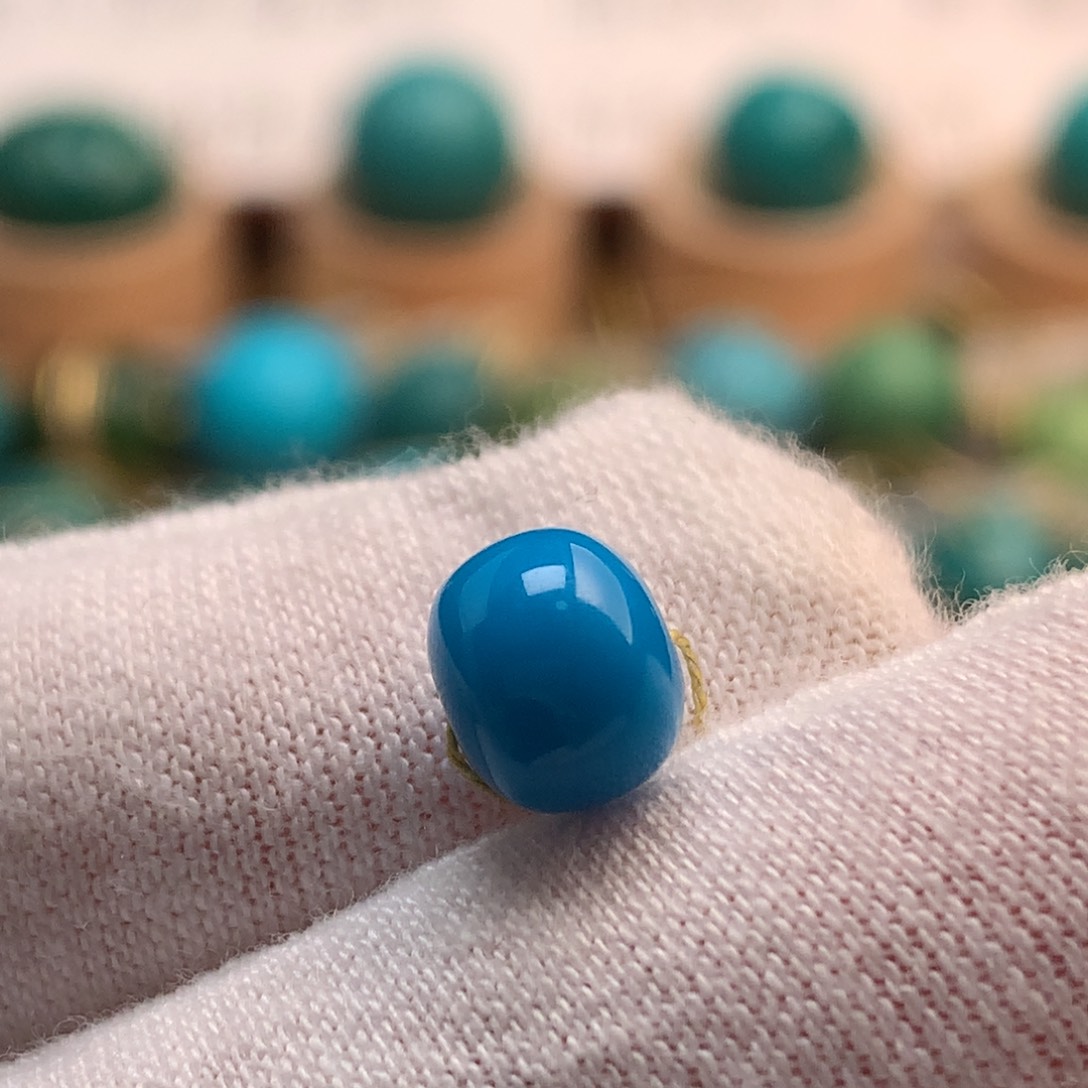 绿松石未镶嵌挂件7.5mm