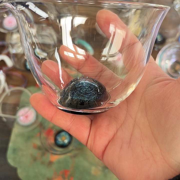 玻璃手工艺品玻璃茶器天剑黑星空