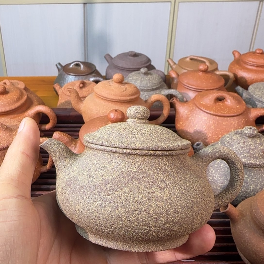 江***限紫砂茶壶30目红降气窑洗砂潘壶180cc