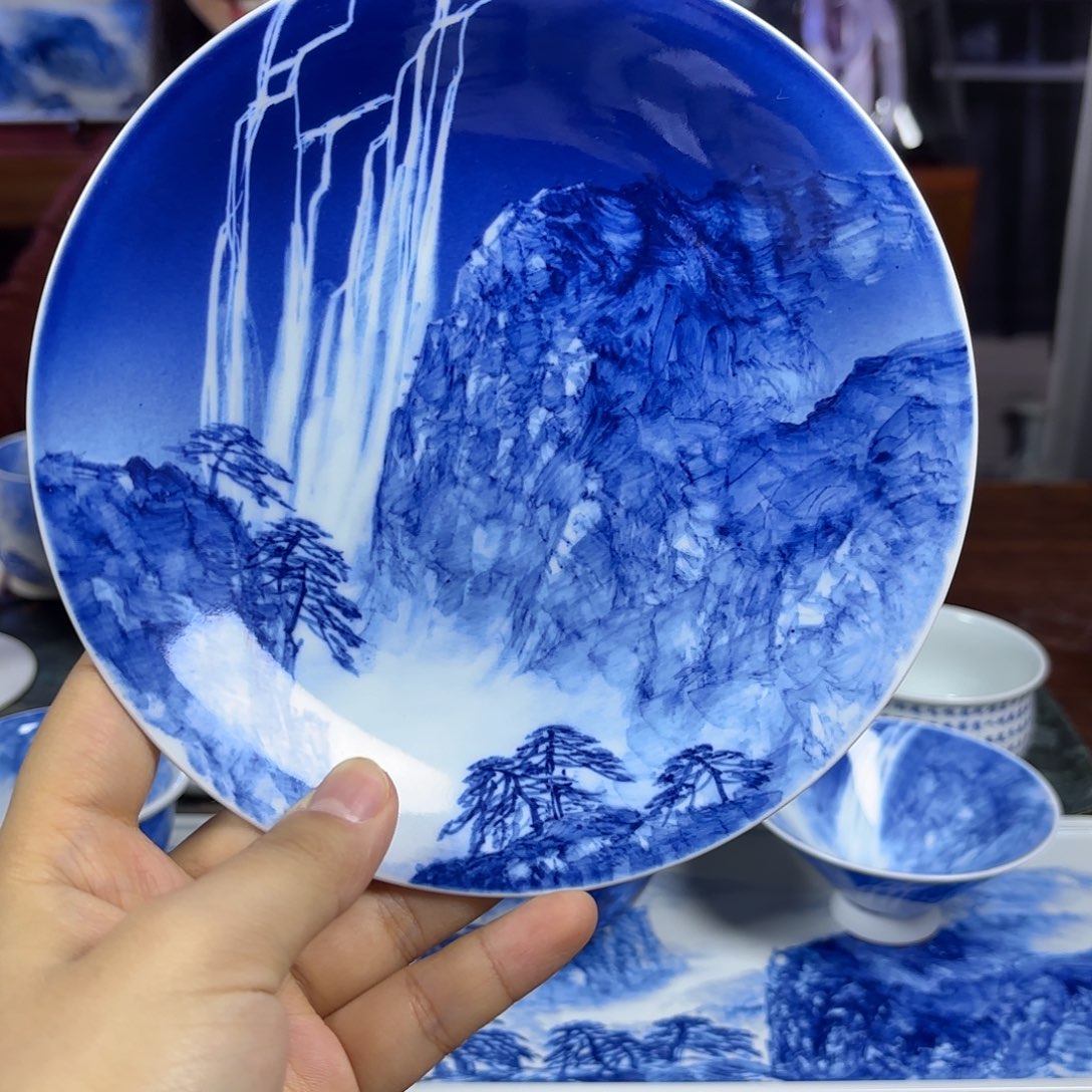国一王老师手绘山水