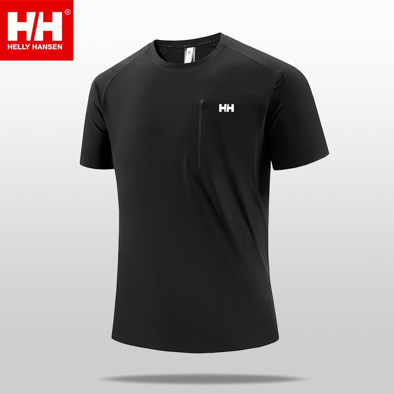 HH海丽夏季男士户外短袖舒适透气打底上衣轻薄速干衣宽松t恤