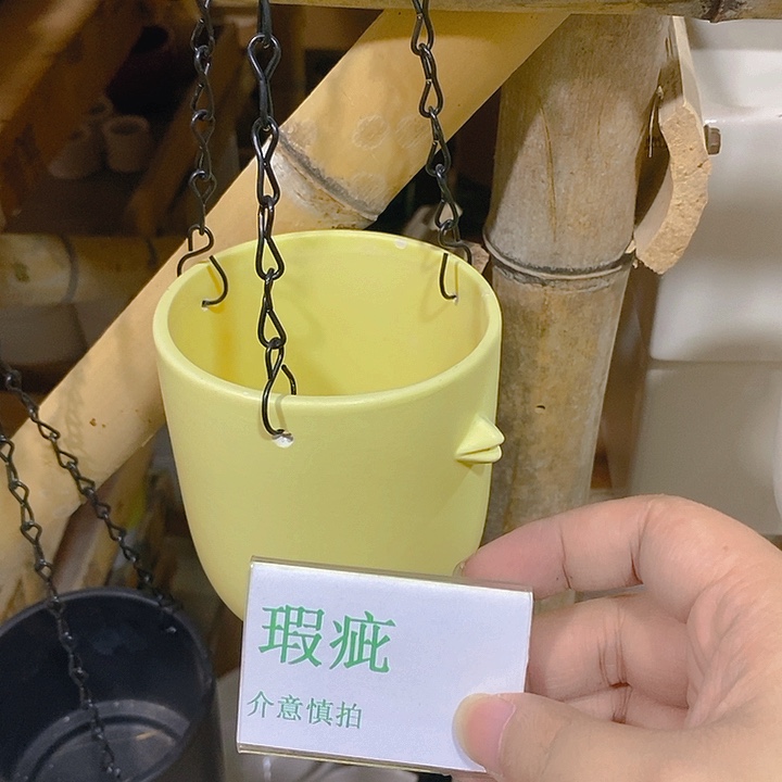 摆件多肉瑕疵盆有孔
