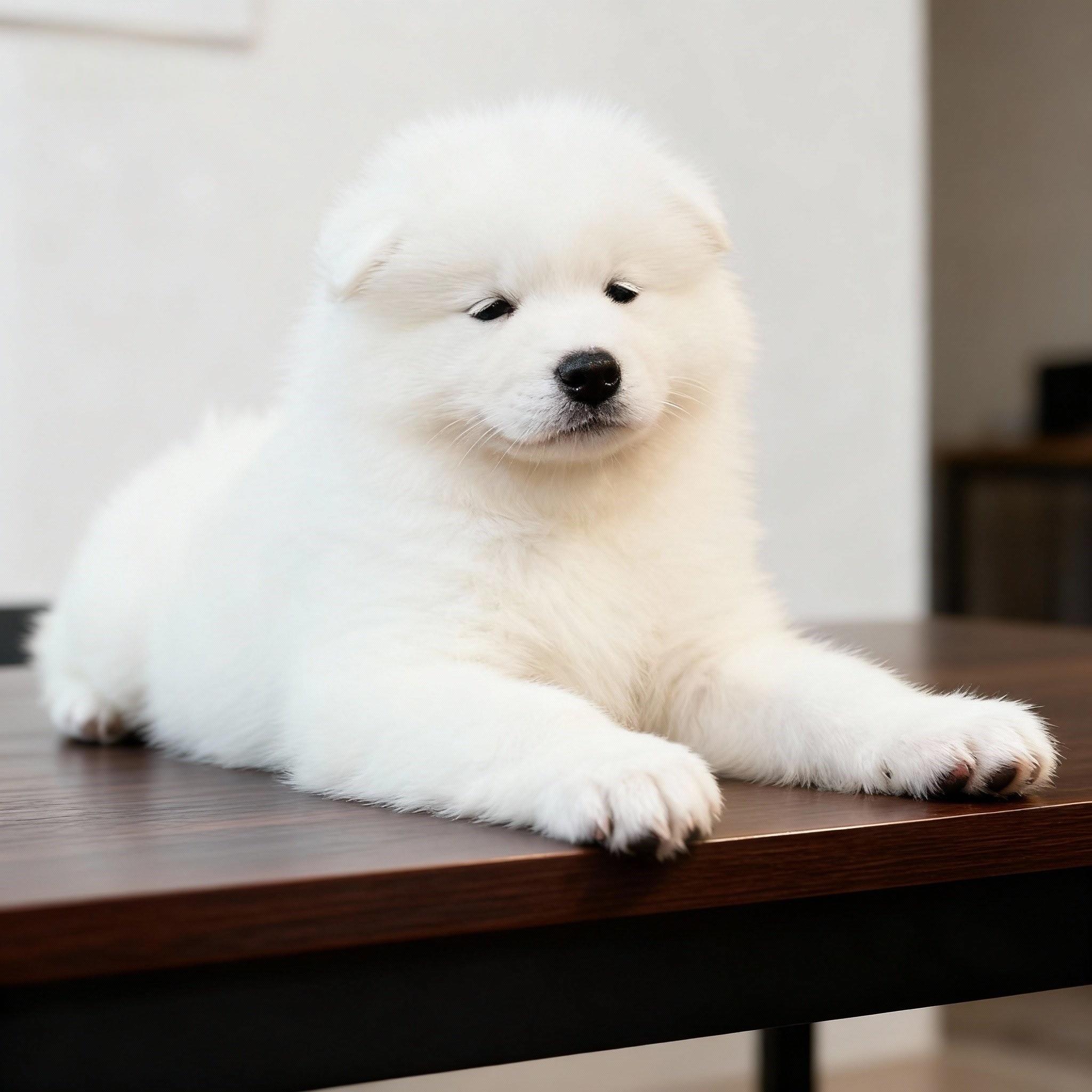 萨摩耶幼犬微笑天使可爱型幼宠大骨架宠物狗好养活体网红纯白活物