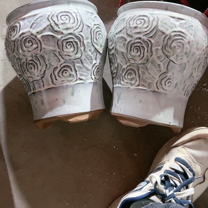 红陶口径18高度22两只正品