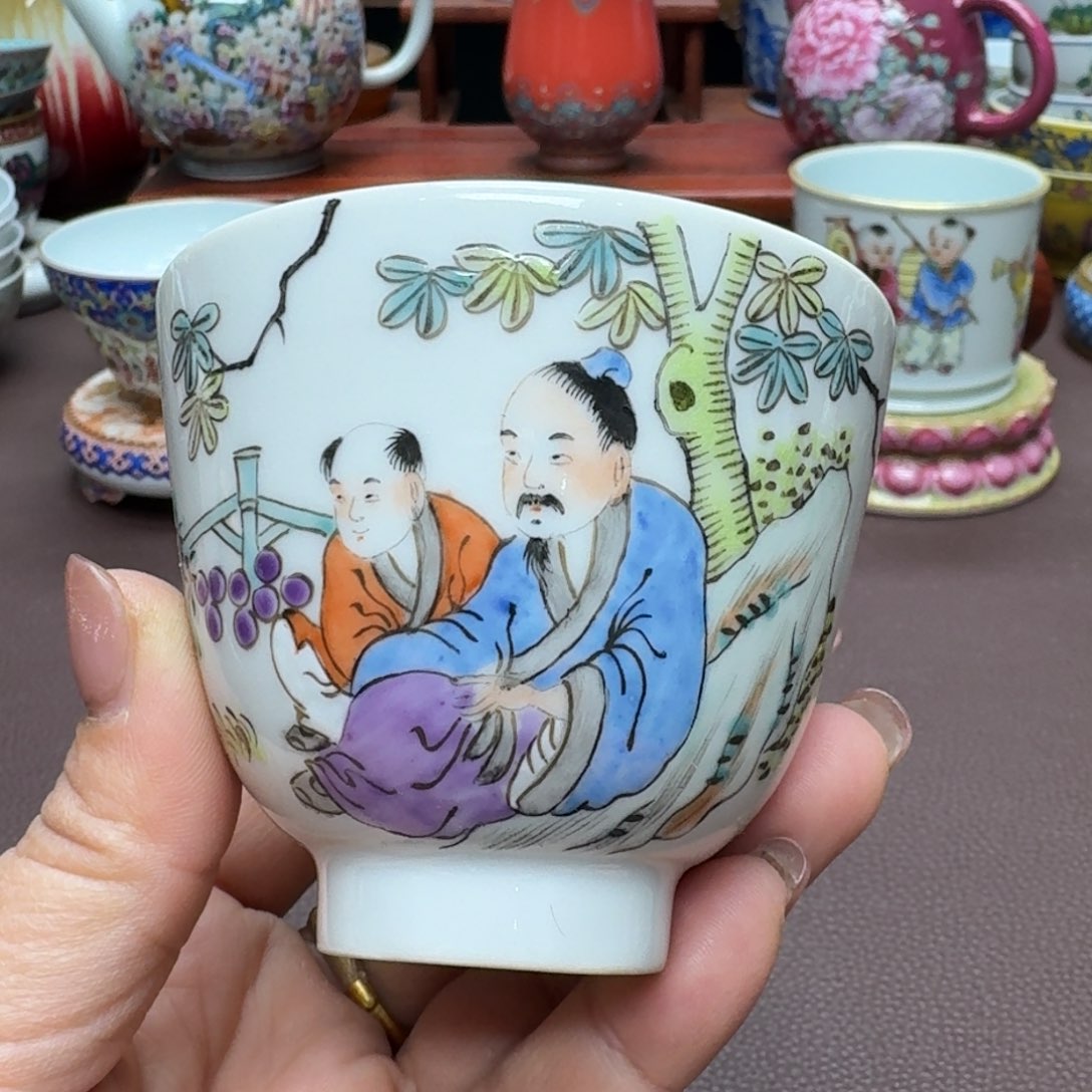 瓷片景德镇仿古手工制作精品展示