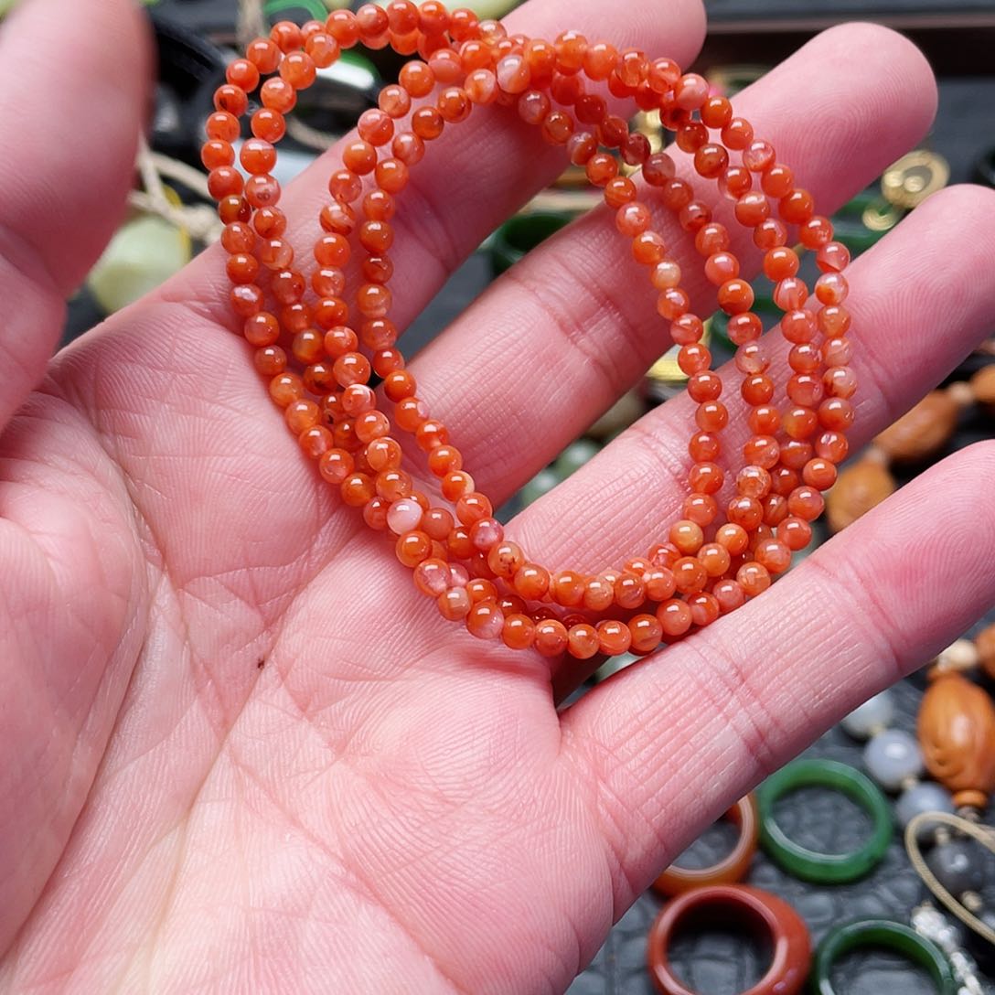 未镶嵌手链南红玛瑙