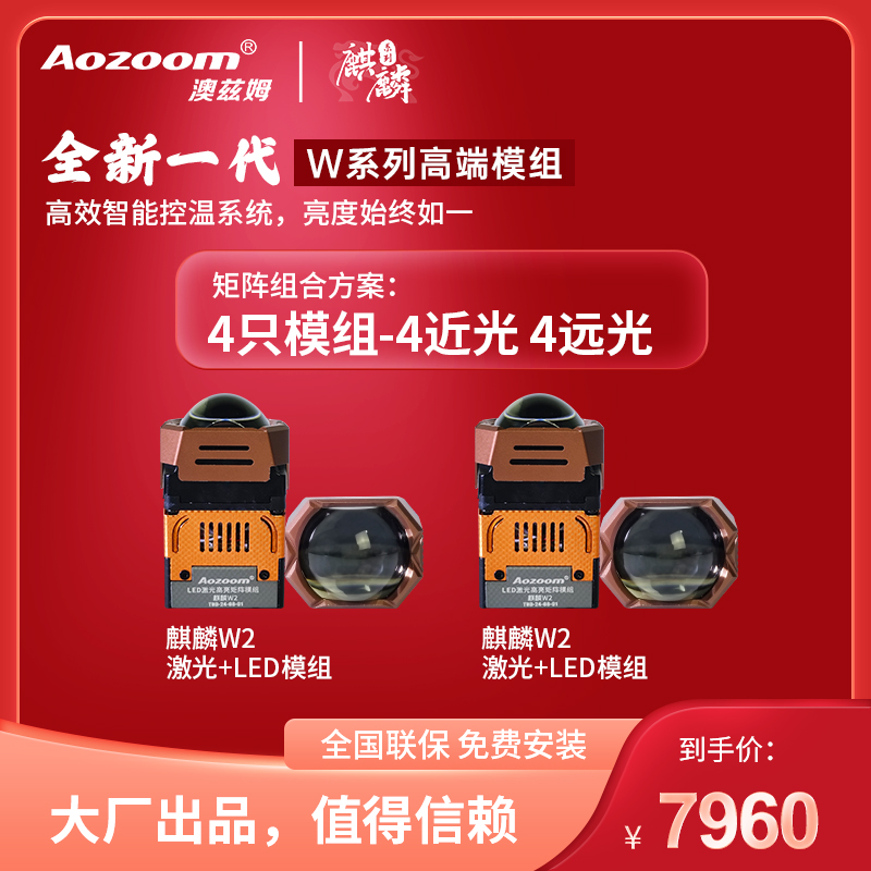 麒麟W系列模组激光透镜套餐