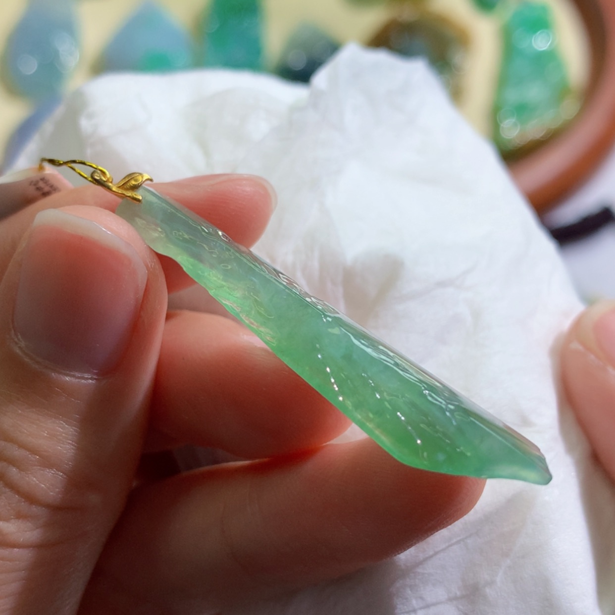 【闪购商品】翡翠吊坠(不含链)未镶嵌 5439