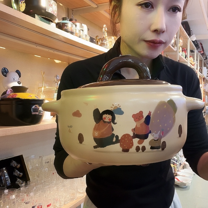 金属小女孩砂锅3.2L