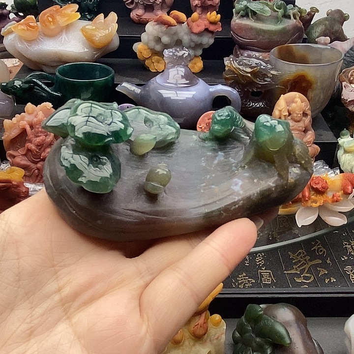 石英质玉未镶嵌吊坠(不含链)