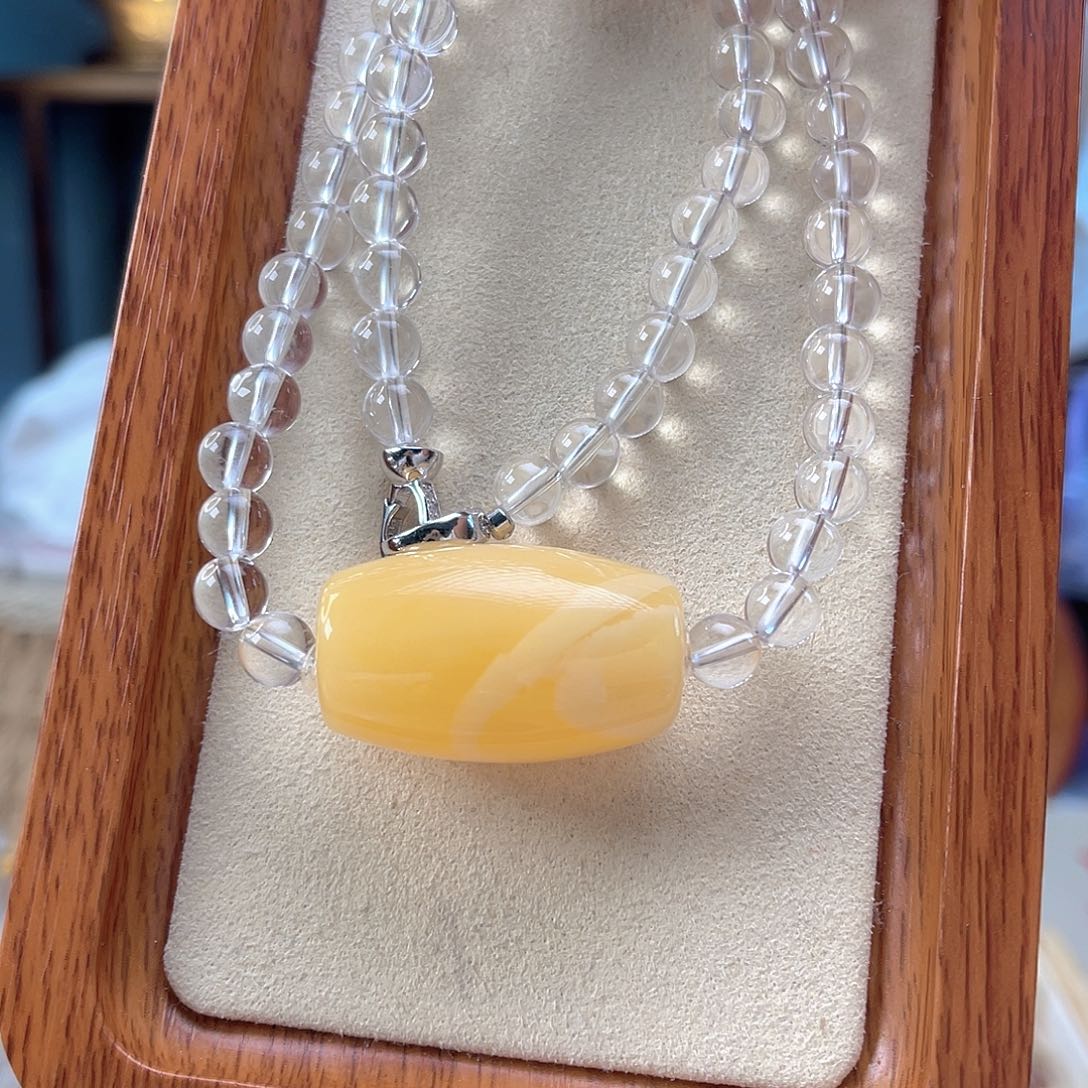 未镶嵌颈饰蜜蜡蜜蜡