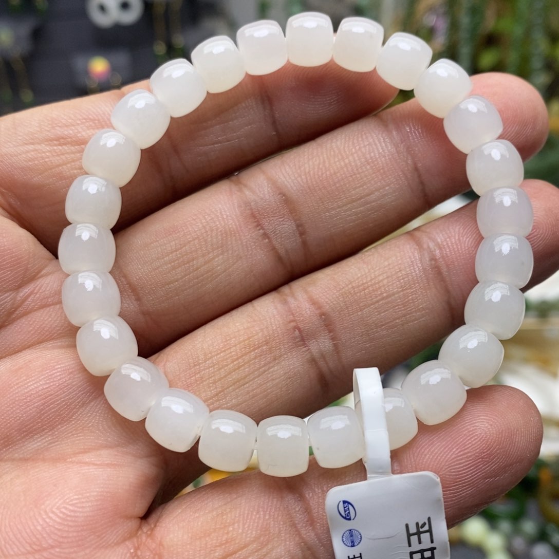 和田玉（白玉）手链未镶嵌51