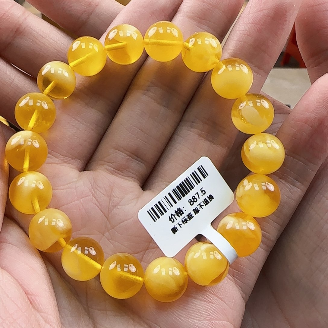 琥珀裸石未镶嵌蜜蜡