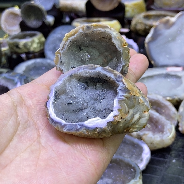 未镶嵌珠宝半成品水晶聚宝盆
