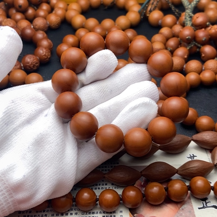 手串/手链橄榄核1.65鸡血红铁核全品正圆光珠