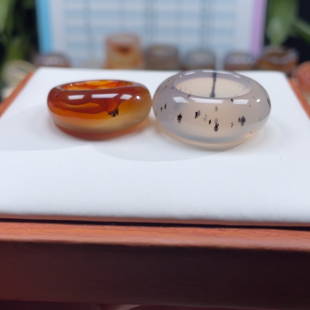 初***～玛瑙/玉髓未镶嵌戒指Z19港20