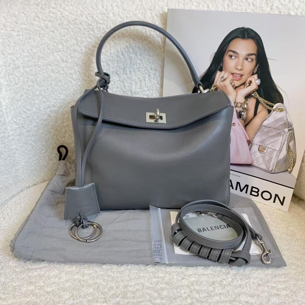 99新 Balenciaga/巴黎世家 壹臻/水泥灰rodeo mini/51051241