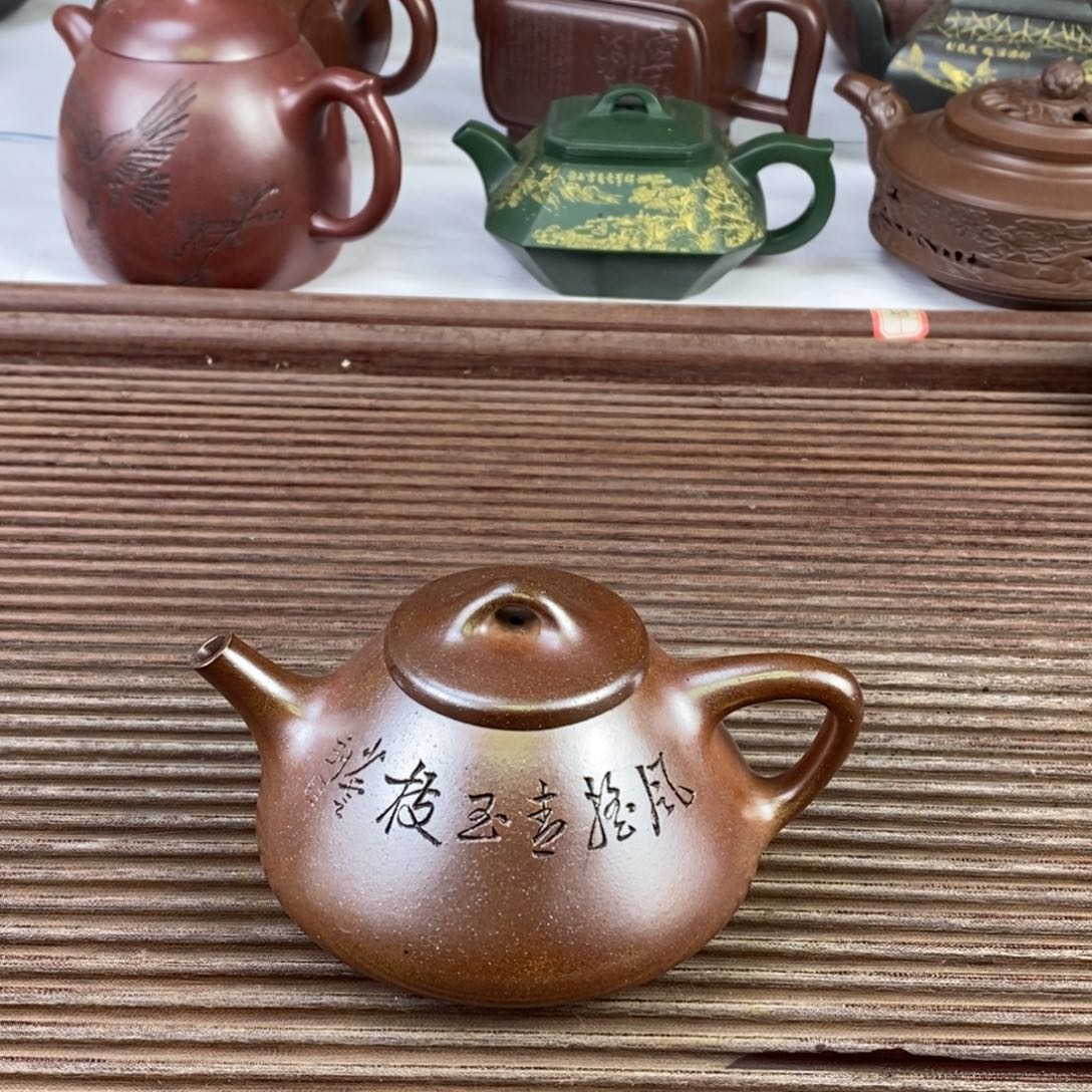 茶壶紫砂白8 子冶石瓢