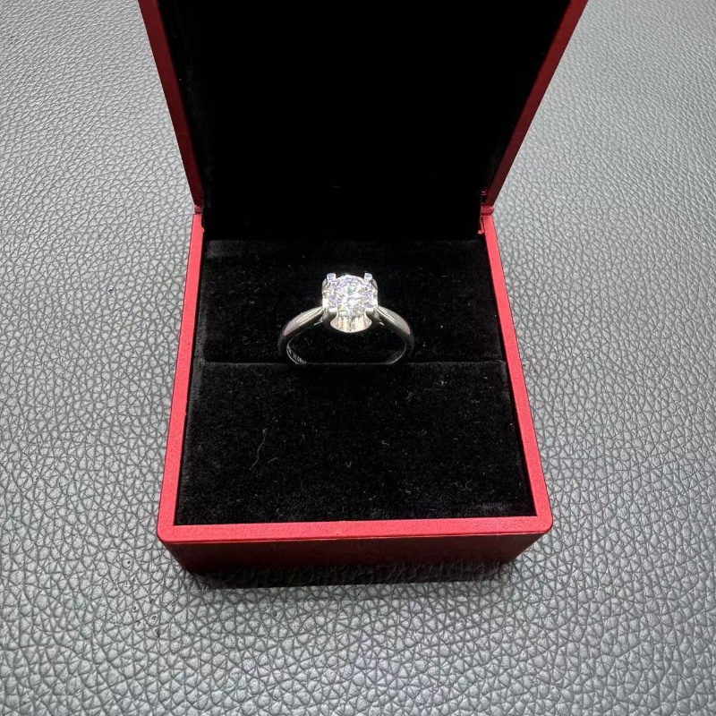 [奢款求婚钻戒]光面牛头1.0ct