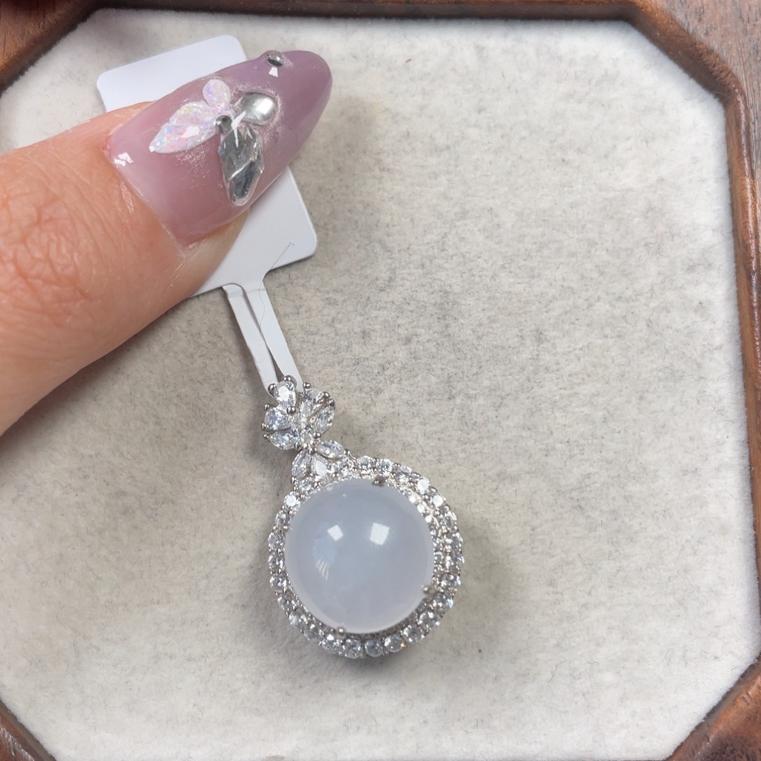 翡翠颈饰银S925镶嵌545887