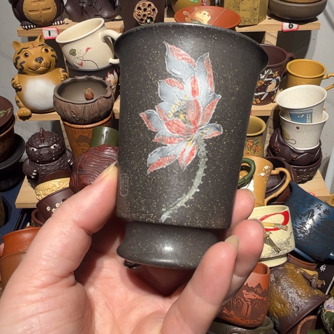 紫砂茶杯宜兴紫砂主人杯