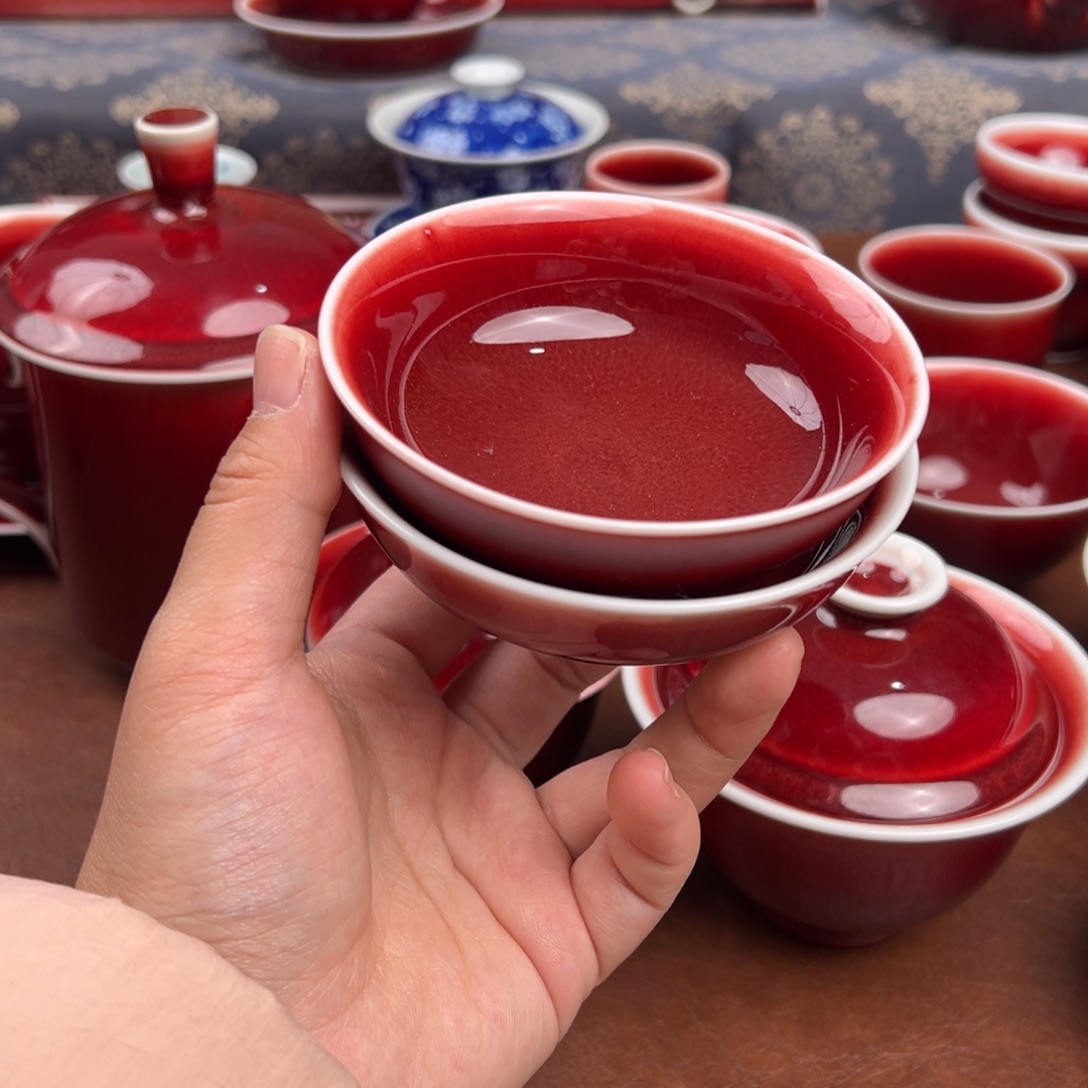 德***芝陶瓷景德镇陶瓷郎红