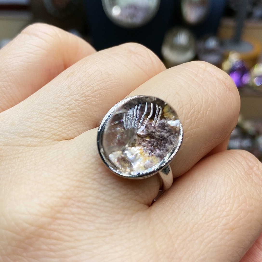 水晶戒指银S925镶嵌ℳ****