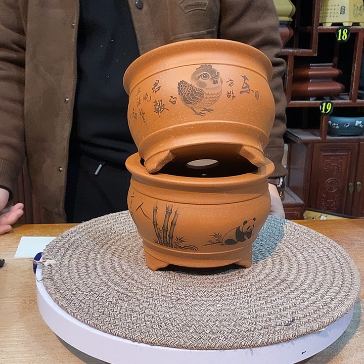 紫砂花盆紫砂紫砂