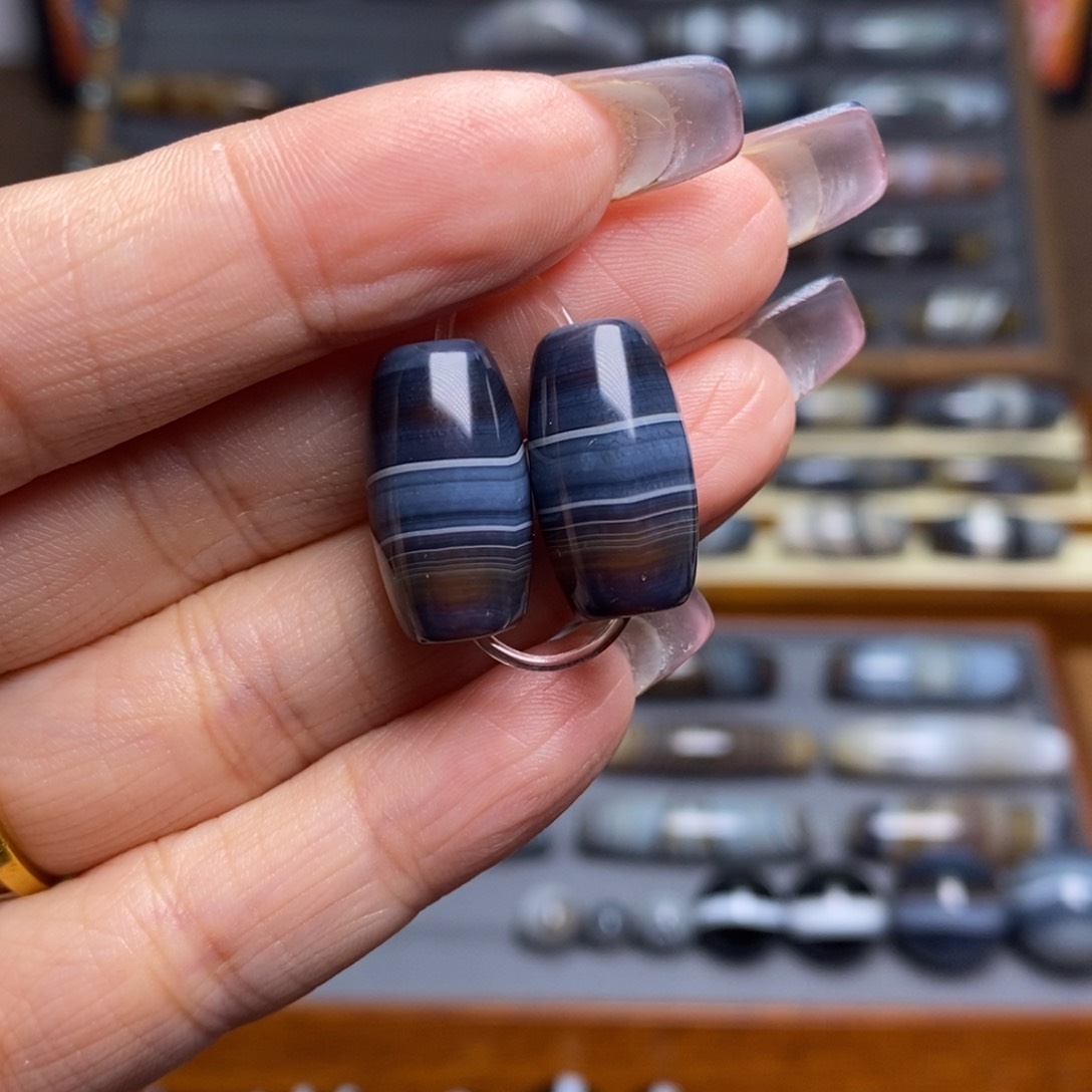 玛瑙/玉髓珠宝半成品未镶嵌失*.