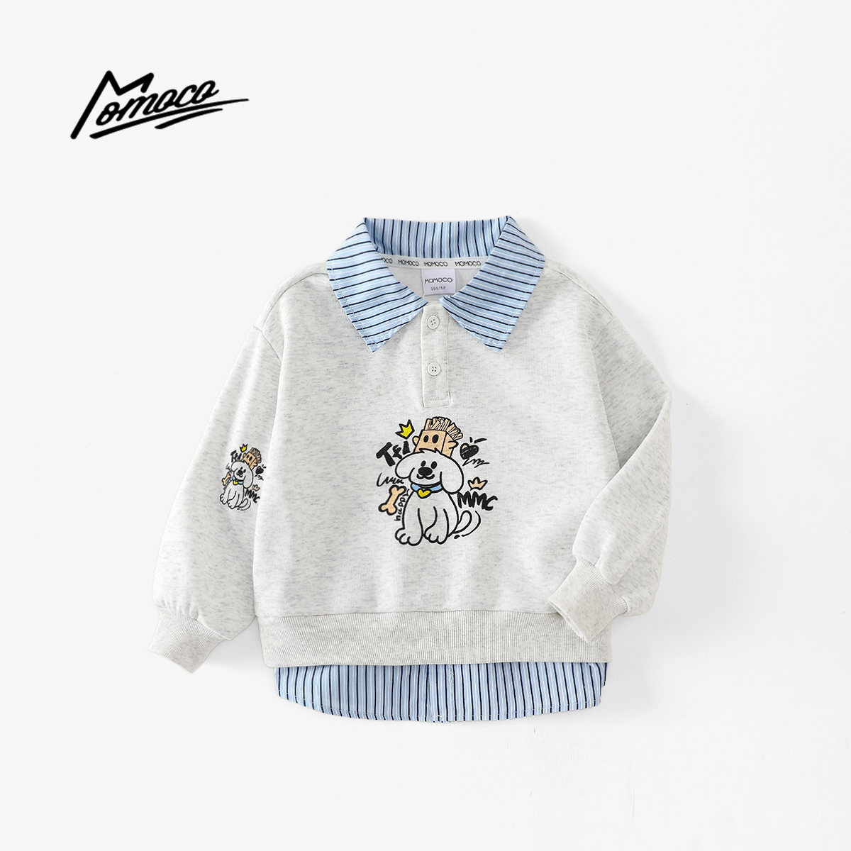 【金拐子专属】玛米玛卡男童潮流假两件POLO衫 MMC016
