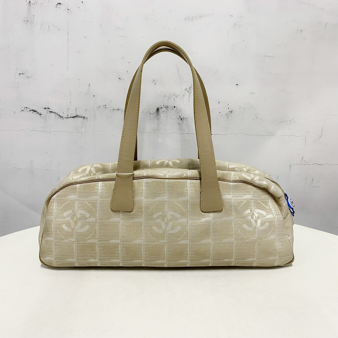 99新 Chanel/香奈儿 香奈儿帆布冰格保龄球包10开~