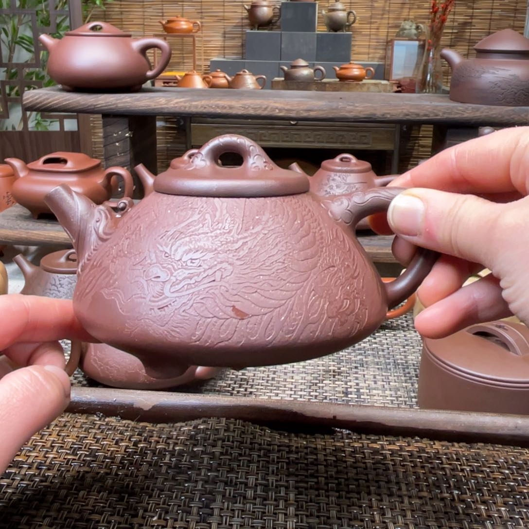 紫砂茶壶时****吧宜兴原矿紫砂手工制320