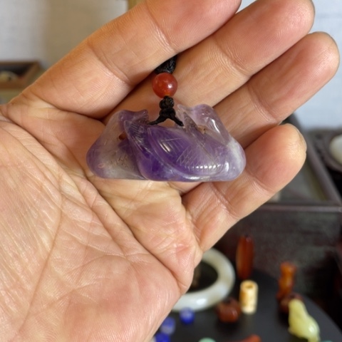 水晶挂件未镶嵌老***院