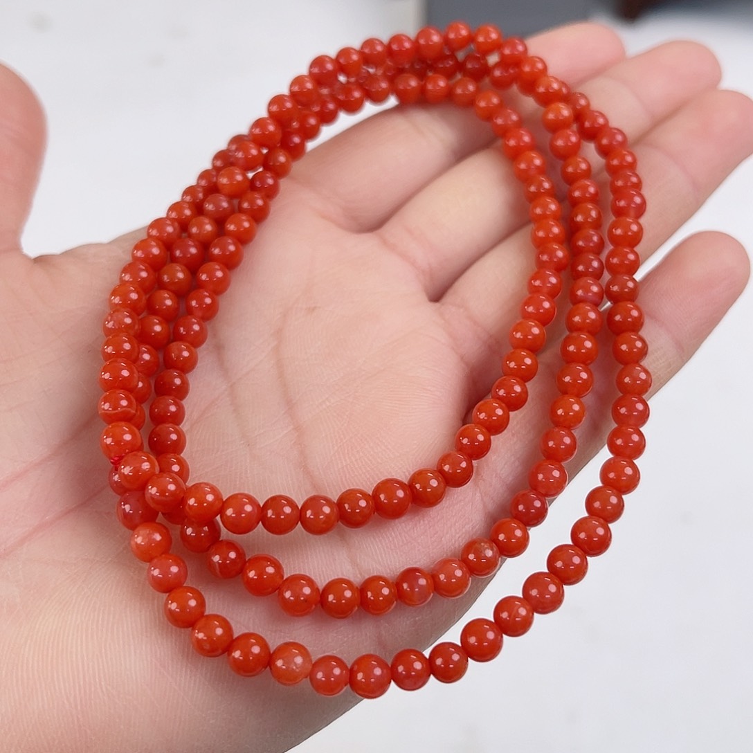 南红玛瑙瓦西多圈4mm未镶嵌