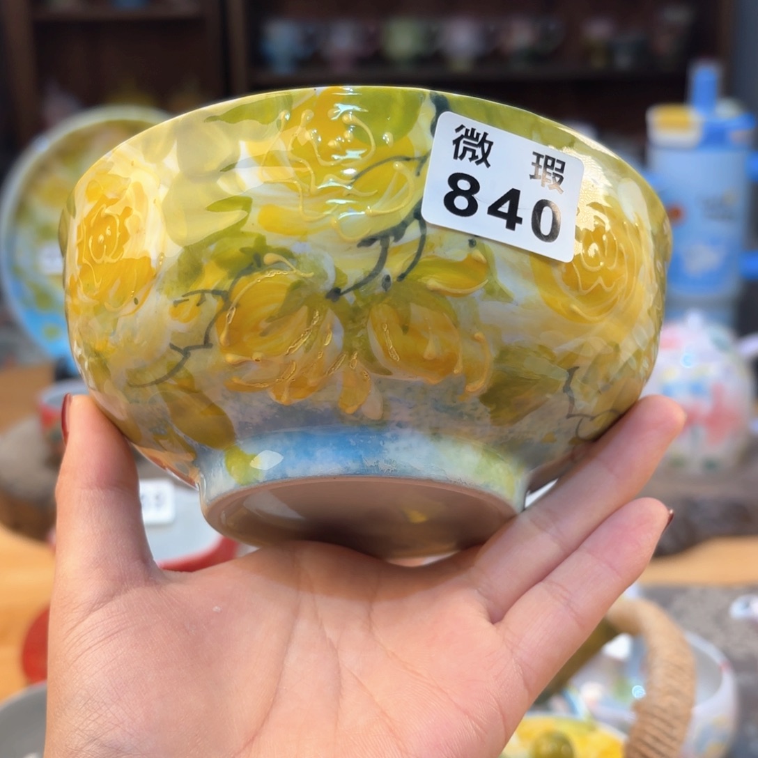 景德镇手绘高温釉下彩陶瓷茶具