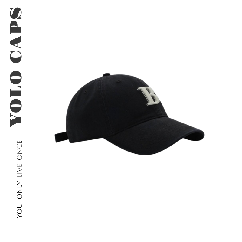 【B】重工美式立体刺绣棒球帽软顶高品质显脸小中性款个性百搭简约