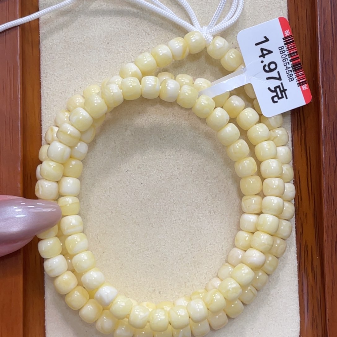 未镶嵌蜜蜡手链蜜蜡108