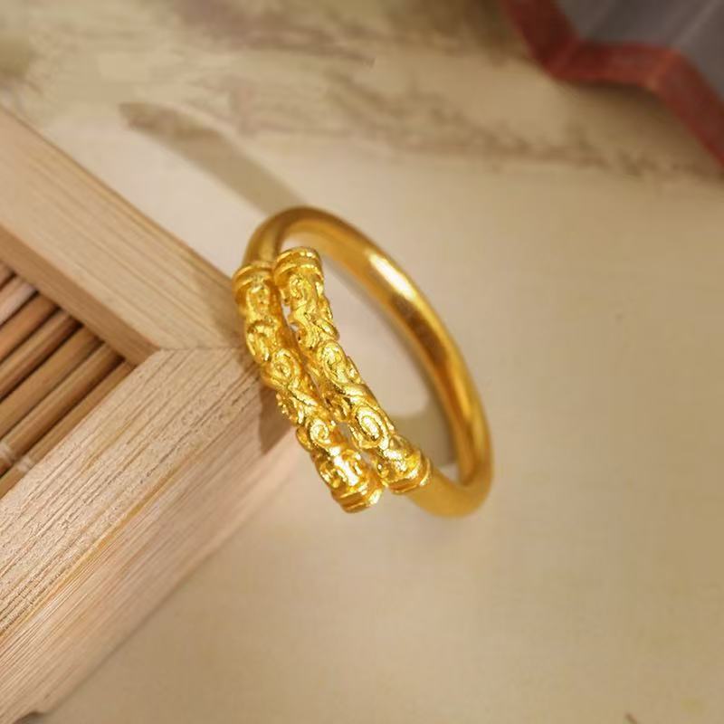 足银戒指 金箍棒戒指经典热销款