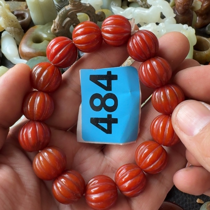 玛瑙/玉髓颈饰未镶嵌东*汉