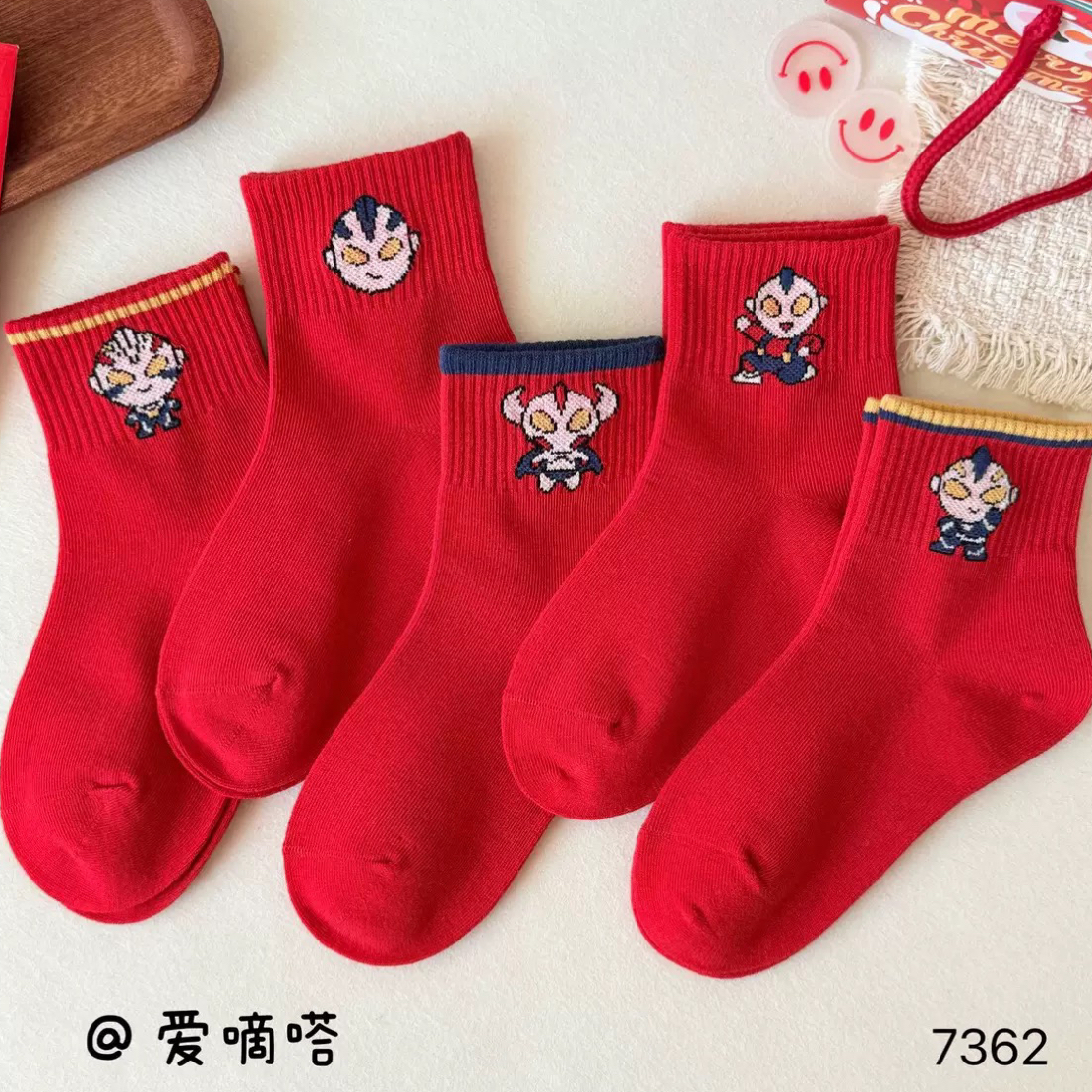冬季新款卡通百搭男女童袜子