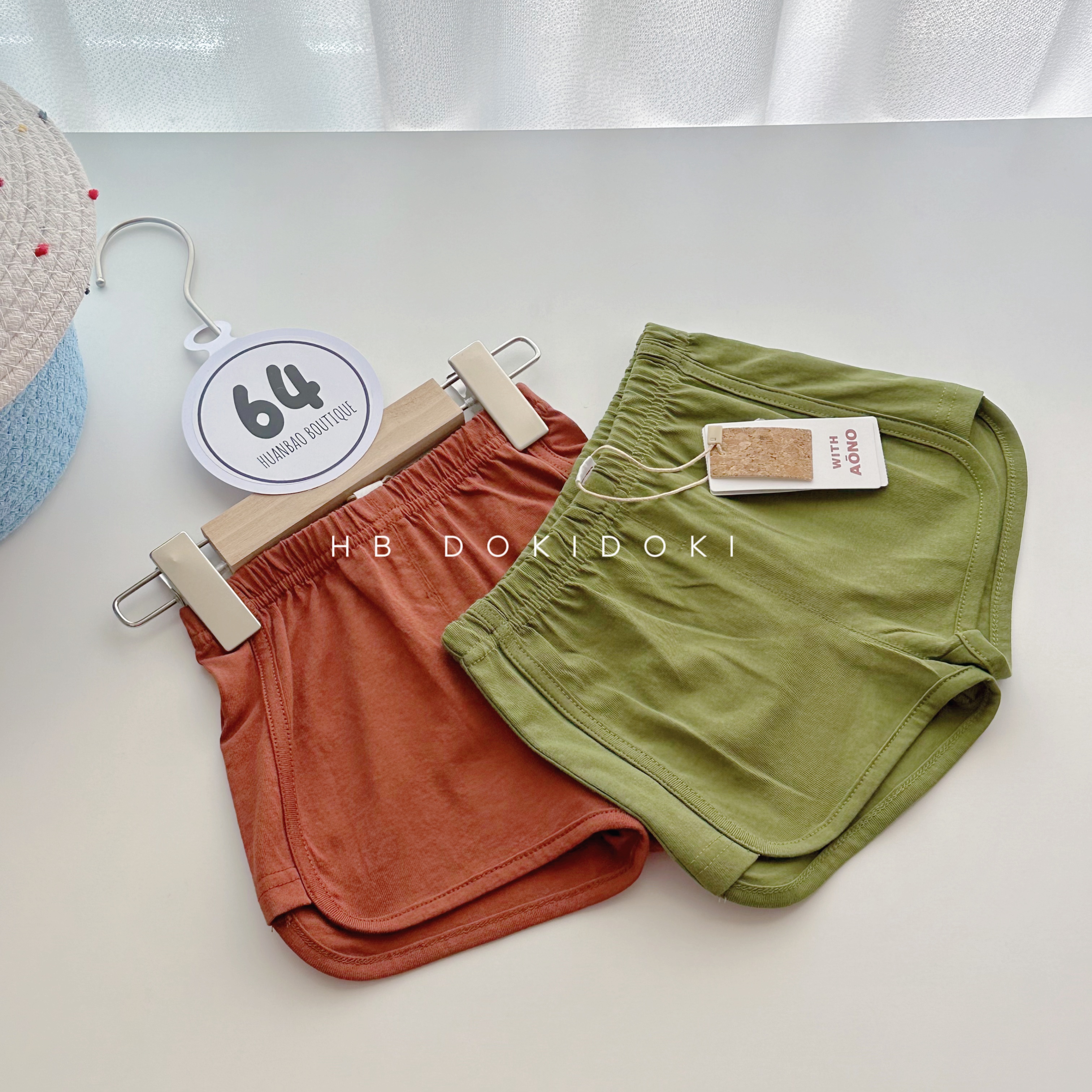 【NO退NO换】欢宝5店-AONO-2025夏-编码0064-AN25X136-韩版休闲短裤