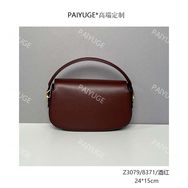 Z3079/8371/酒红 paiyuge高端订制百搭女士手提单肩斜挎包1760