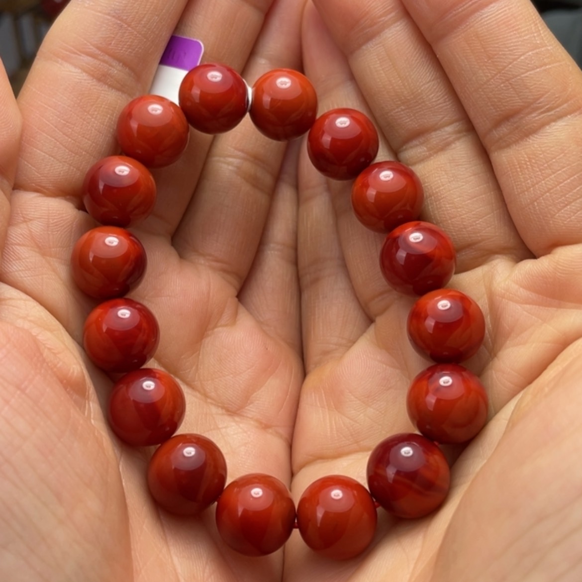 【闪购商品】南红玛瑙手串12未镶嵌西*