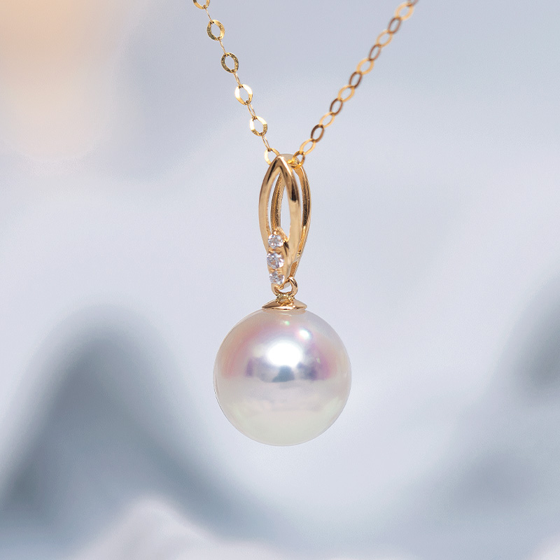 AKOYA海水珍珠18K金吊坠【多点位】花式多钻款日常百搭气质强光