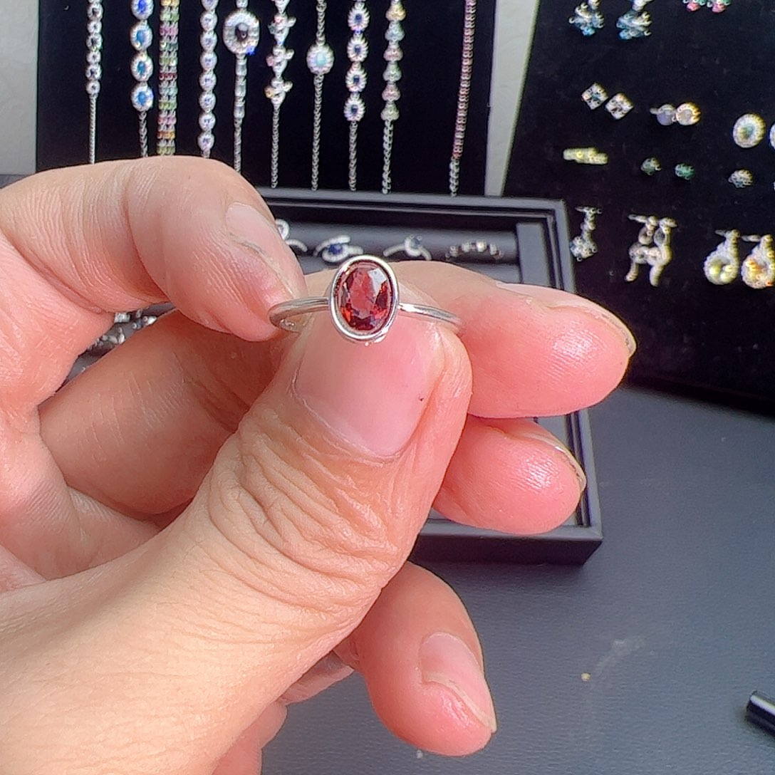 紫晶珠宝半成品银S925镶嵌