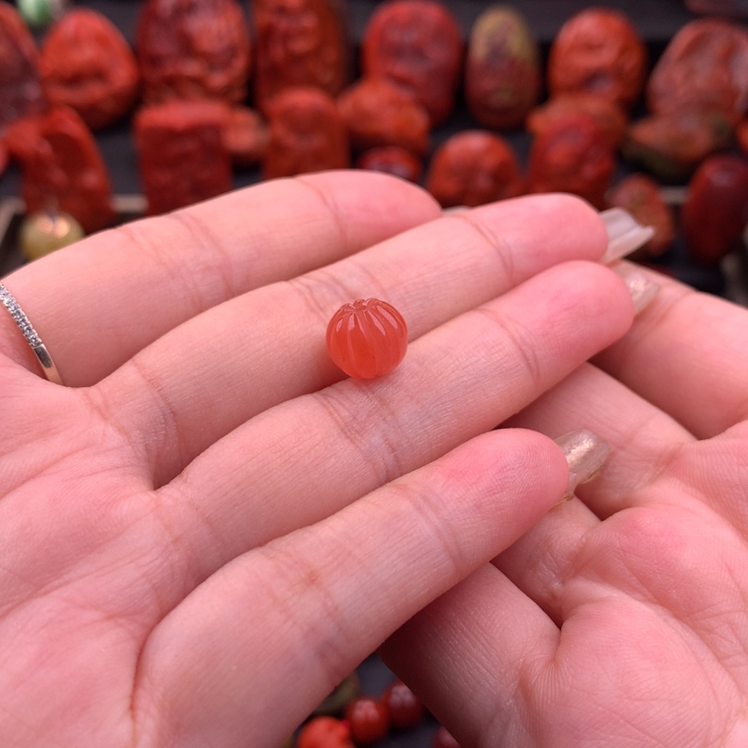 南红玛瑙南红保山瓜珠9mm➕未镶嵌